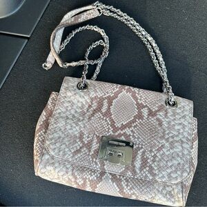 Michael Kors mini snakeskin shoulder bag